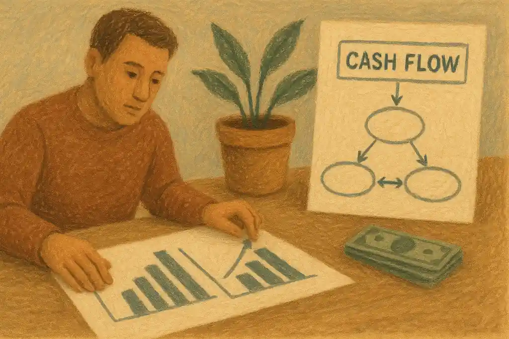 Cash flow management illustration