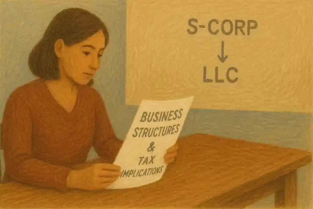 S-Corp or LLC illustration