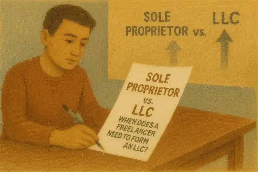 Sole proprietor vs LLC illustration